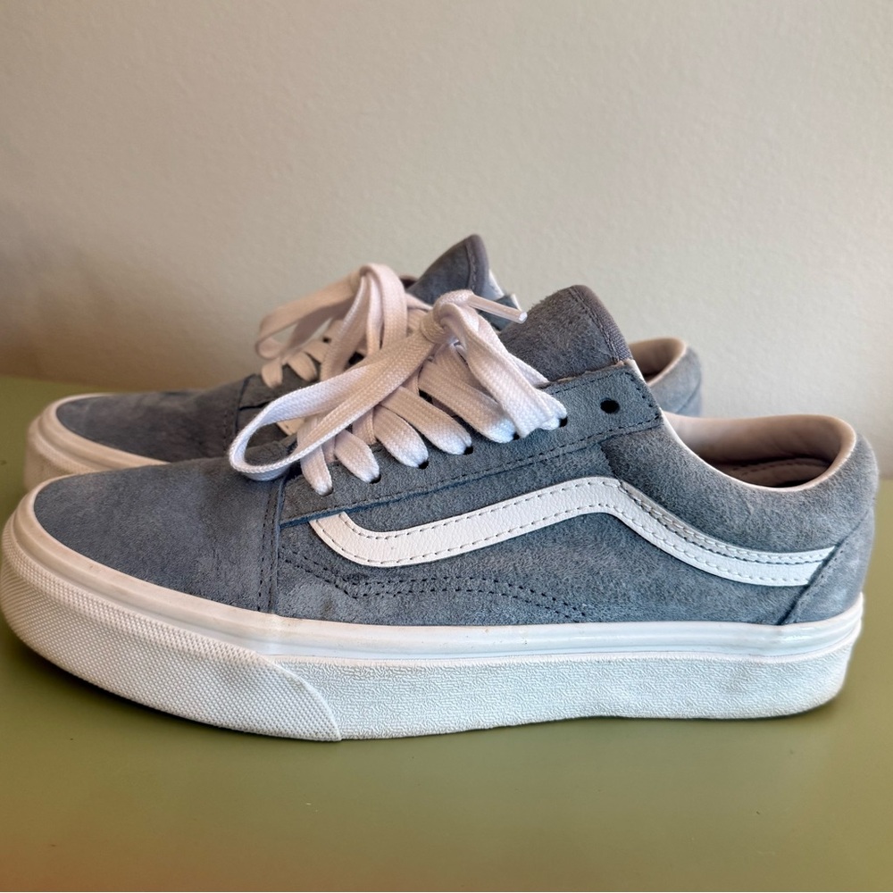Vans Suede Blue and White Low-Tops